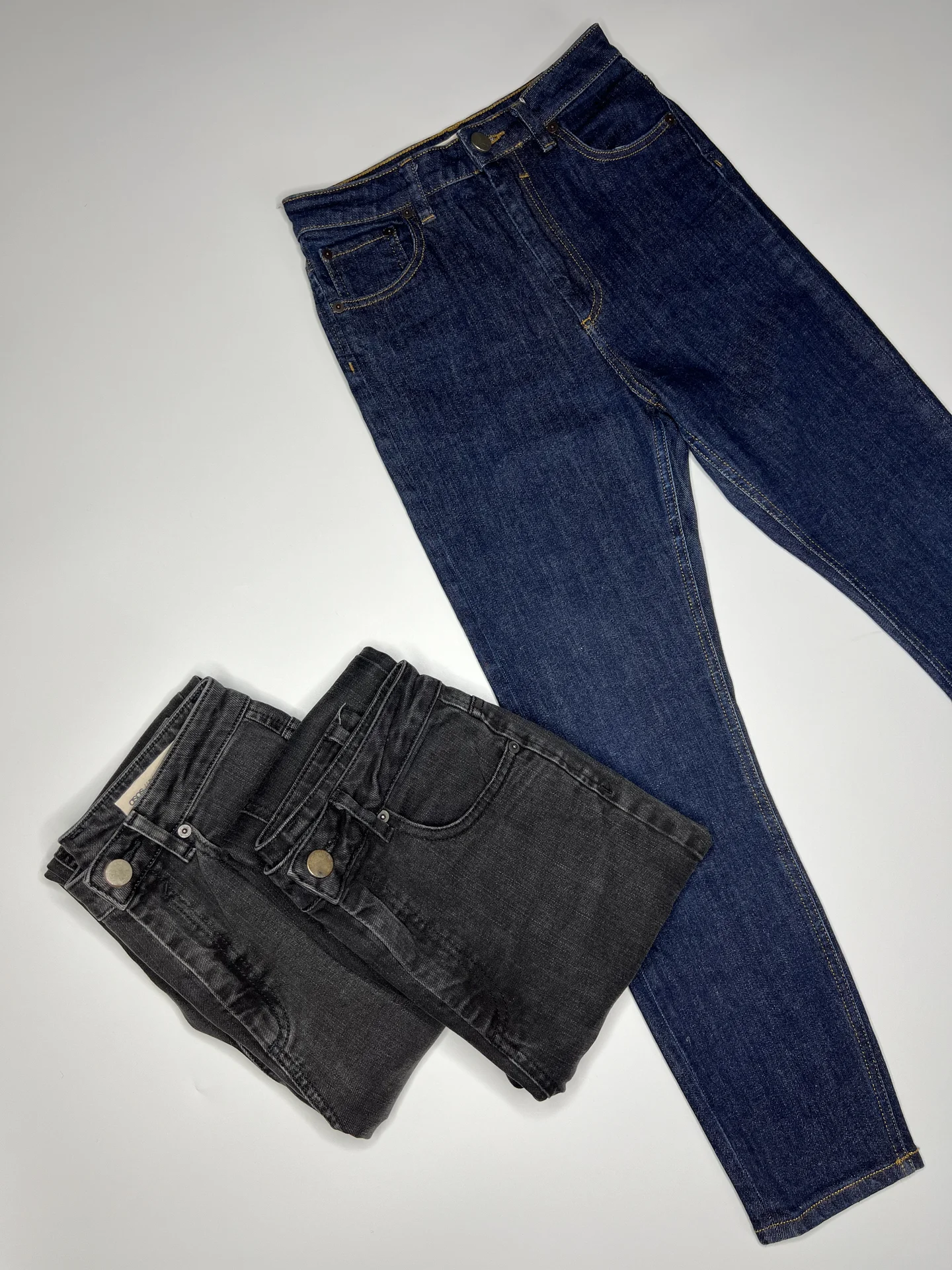 Джинсы ASOS 26/30 женские серые синие - миниатюра 3