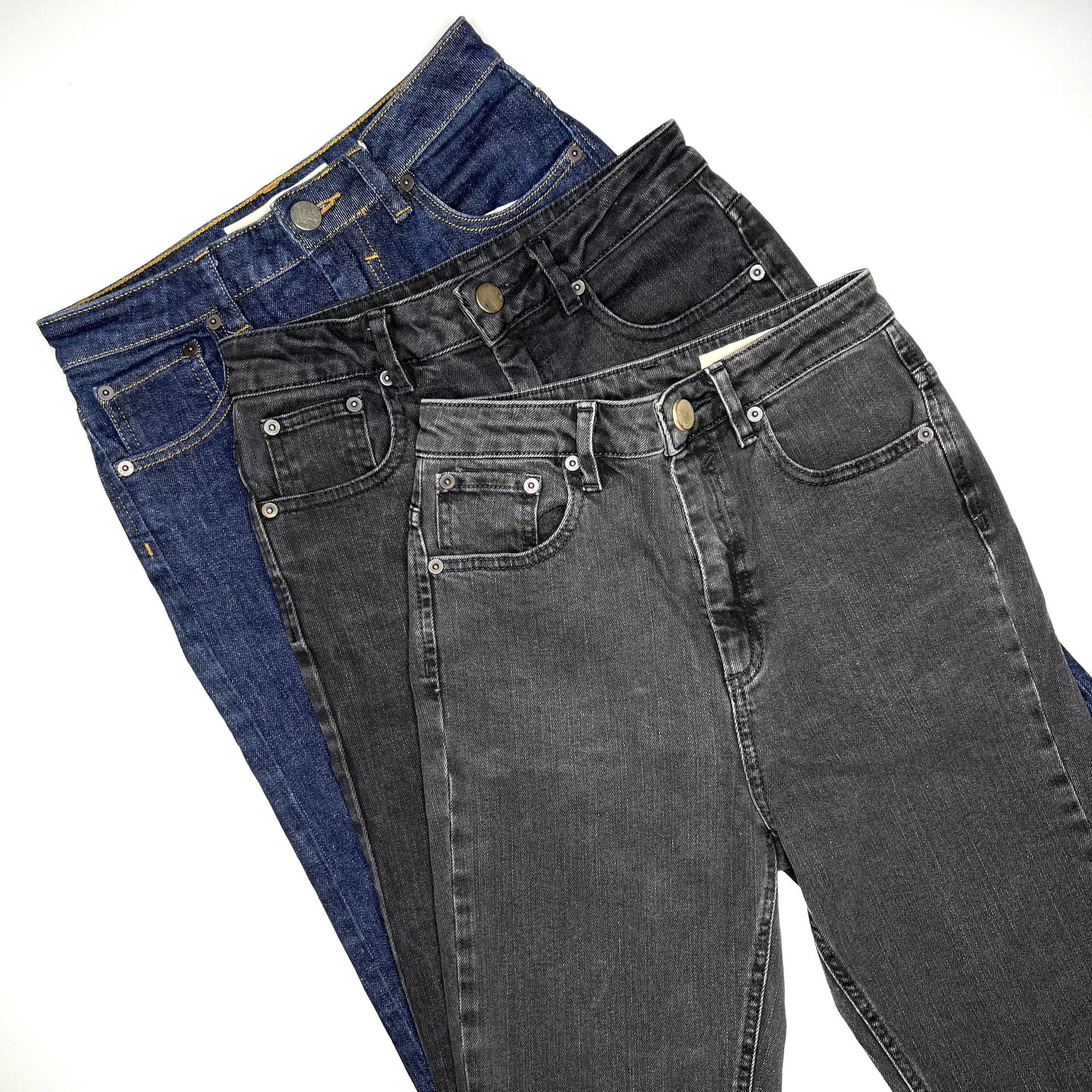 Джинсы ASOS 26/30 женские серые синие - миниатюра 4