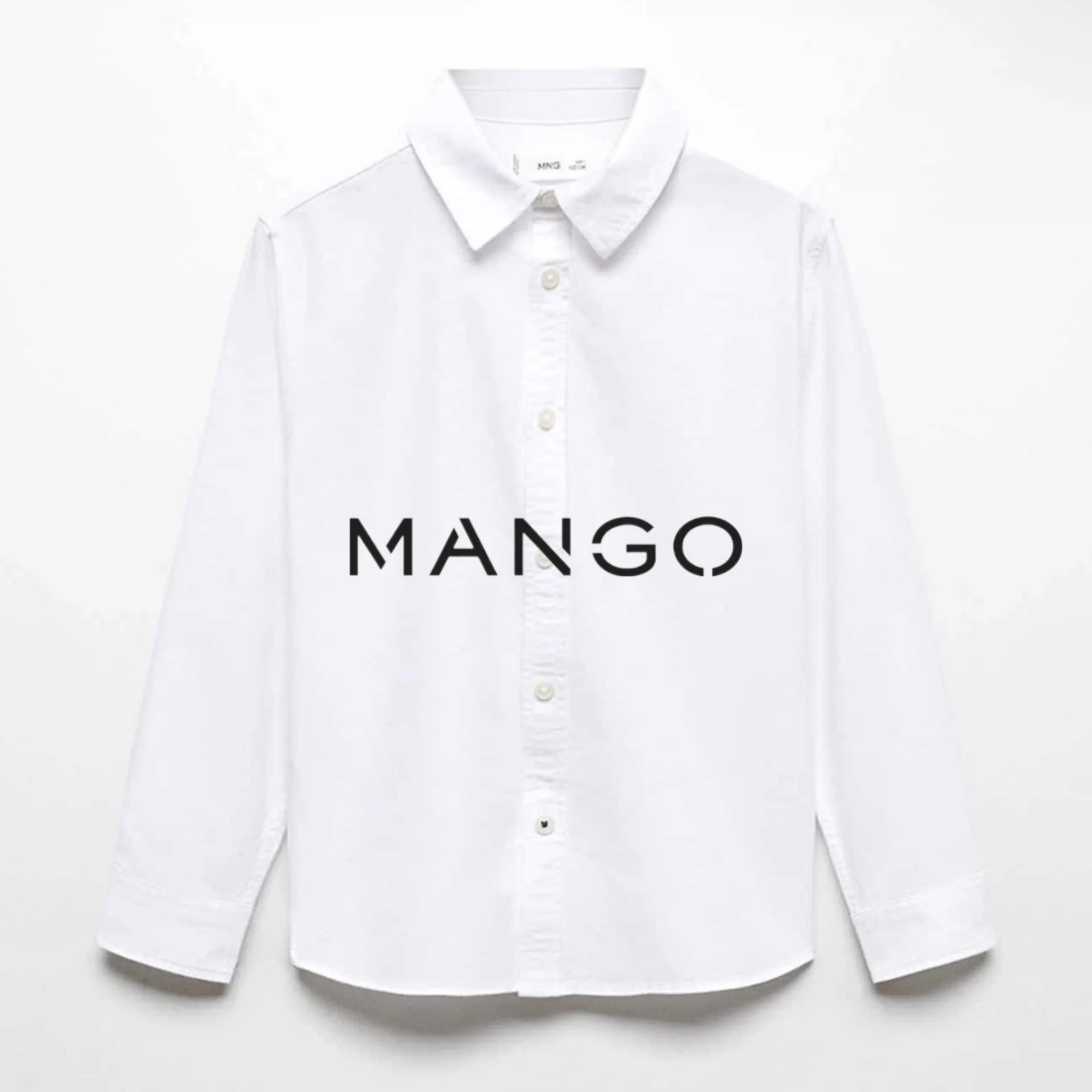 Новая Рубашка Mango 152 белая школьная - миниатюра 3