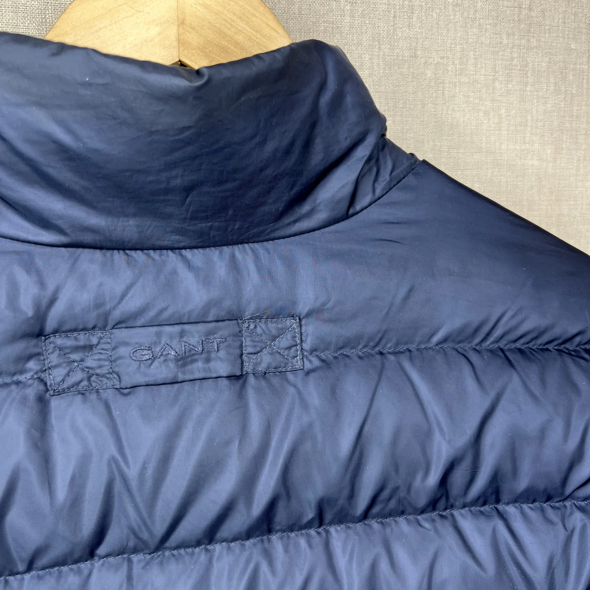 Gant Куртка Пуховик XL синяя короткий - миниатюра 4