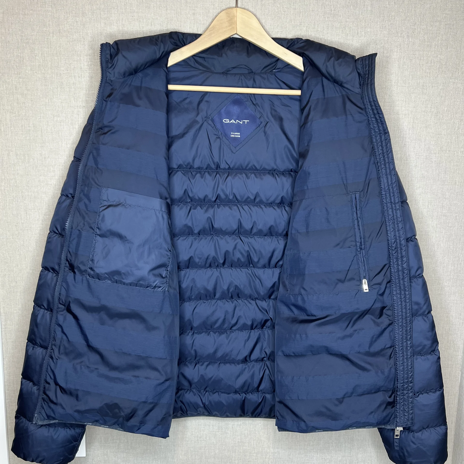 Gant Куртка Пуховик XL синяя короткий - миниатюра 5