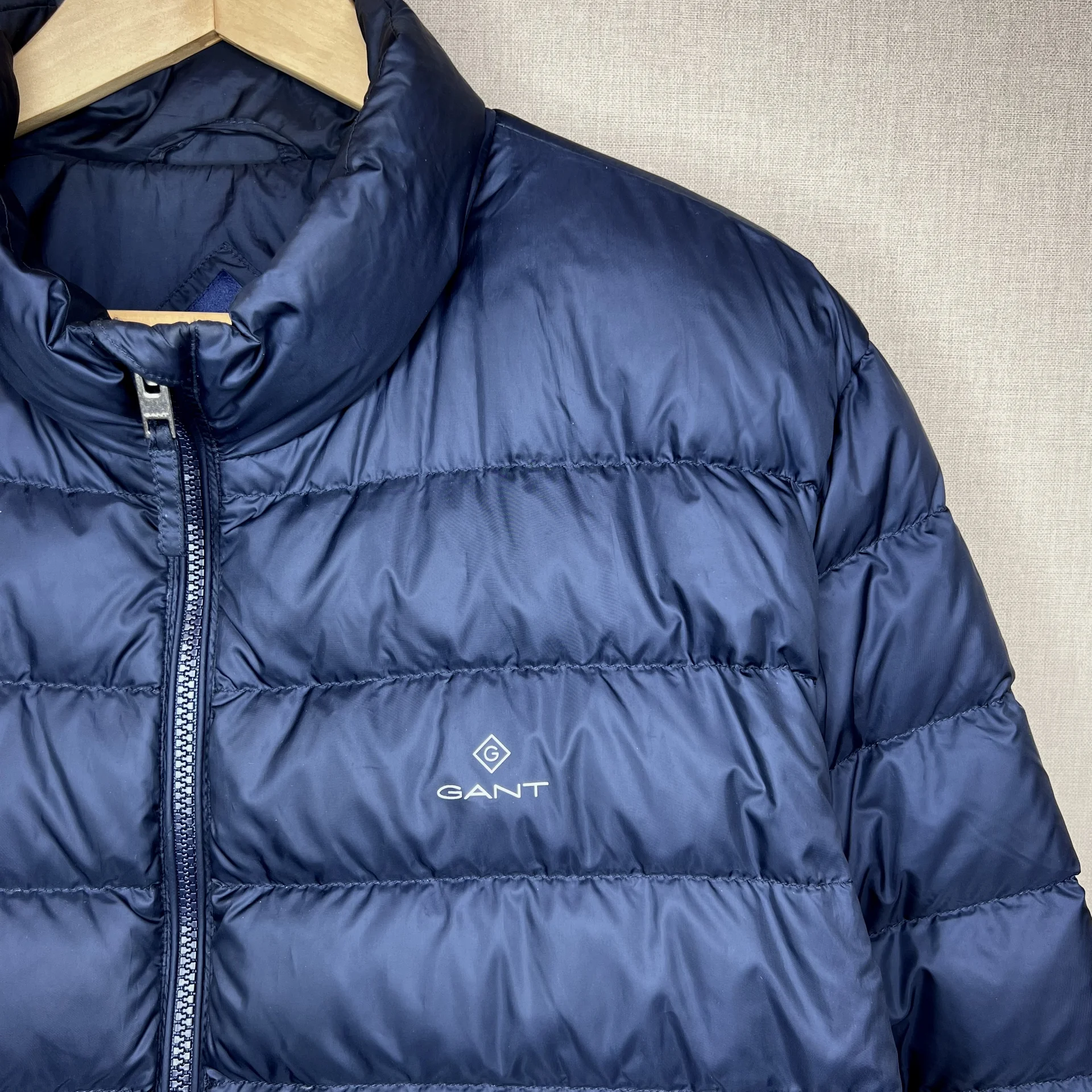 Gant Куртка Пуховик XL синяя короткий - миниатюра 10