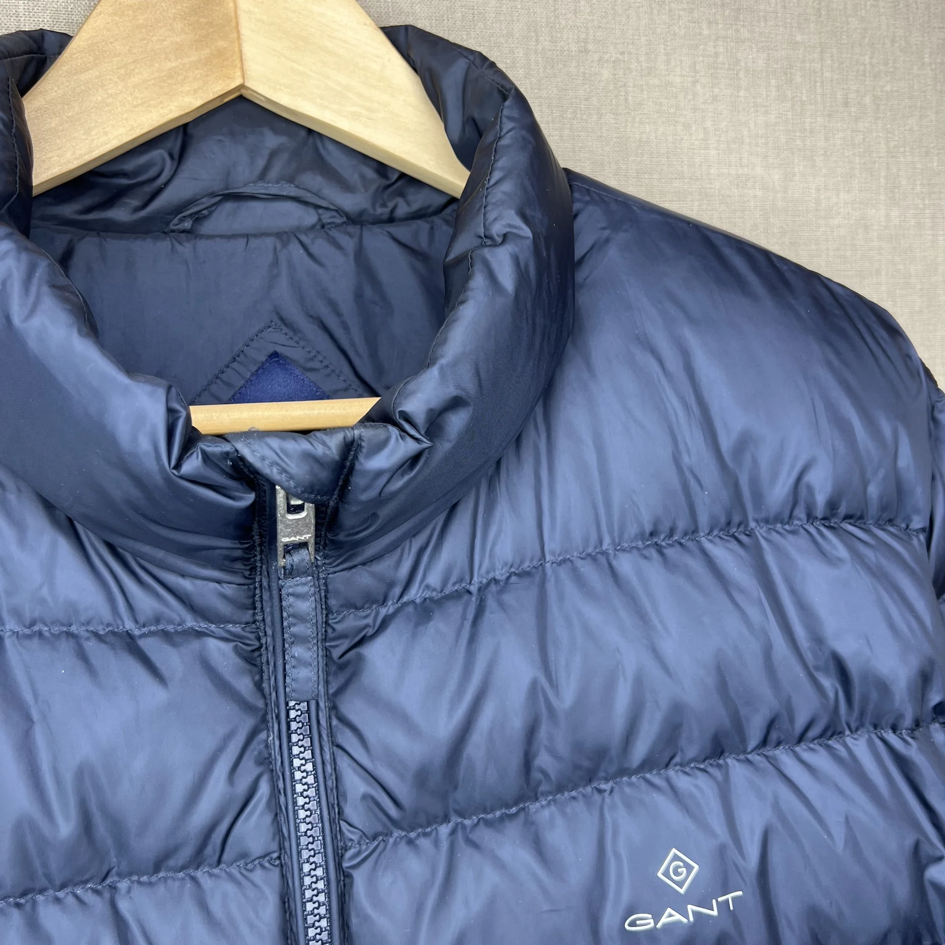 Gant Куртка Пуховик XL синяя короткий - миниатюра 11