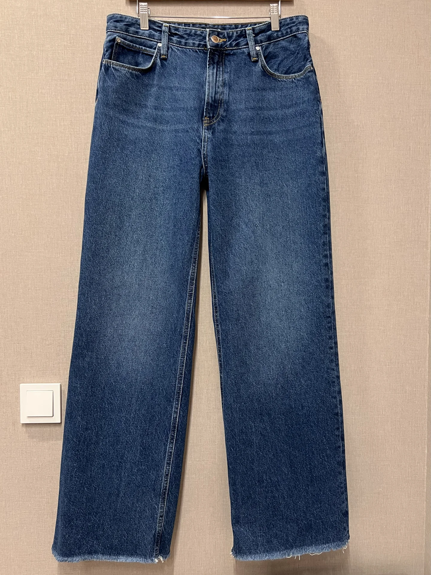 Джинсы Colins 29/32 женские синие широкие - миниатюра 4