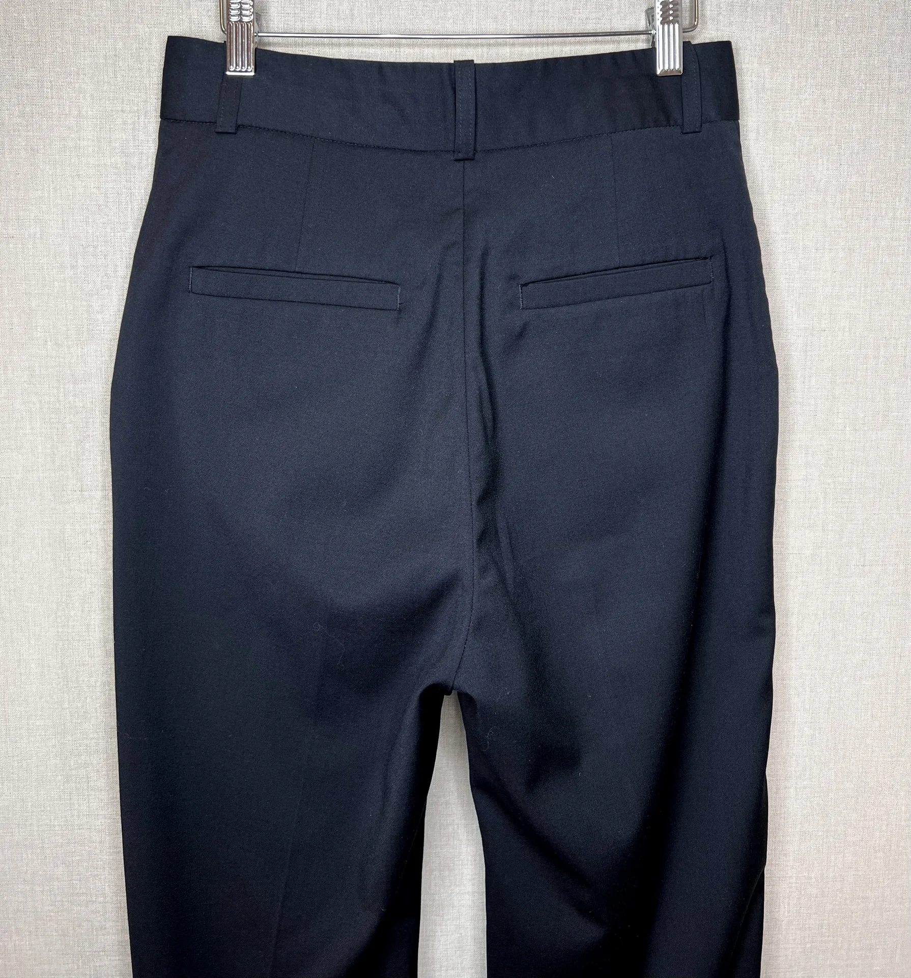 Брюки H&M Studio 38 шерсть женские черные - миниатюра 7