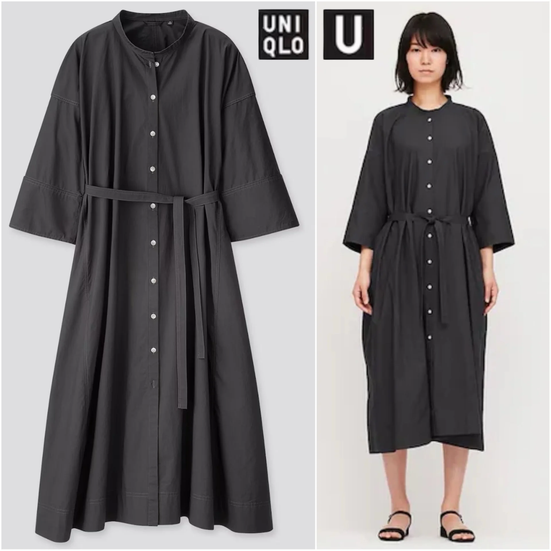 Платье рубашка Uniqlo U туника - изображение 1