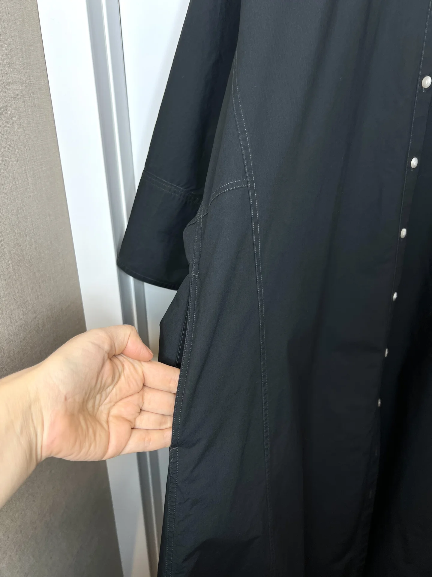 Платье рубашка Uniqlo U туника - миниатюра 5