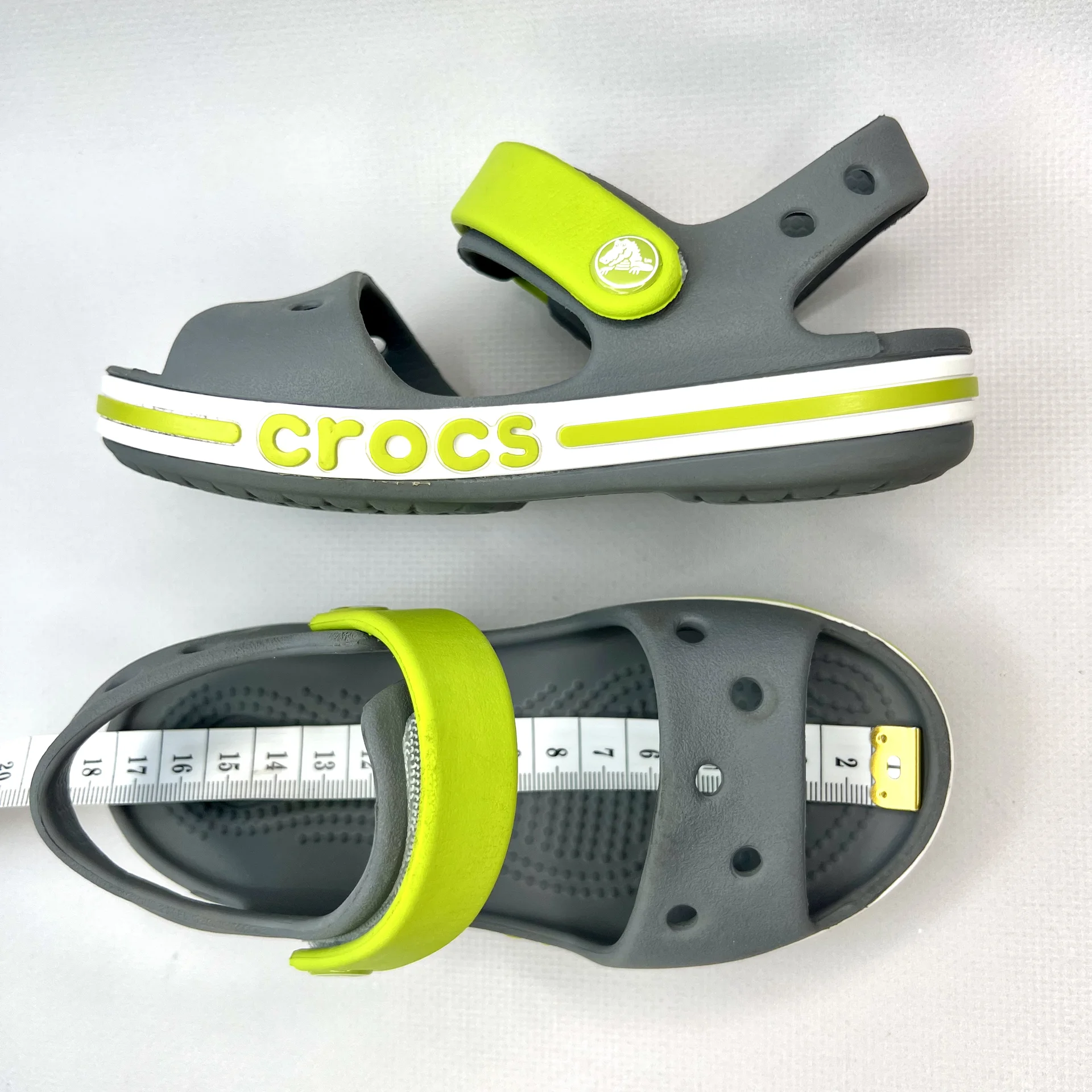 Сандалии Crocs C10 оригинал серые - миниатюра 10