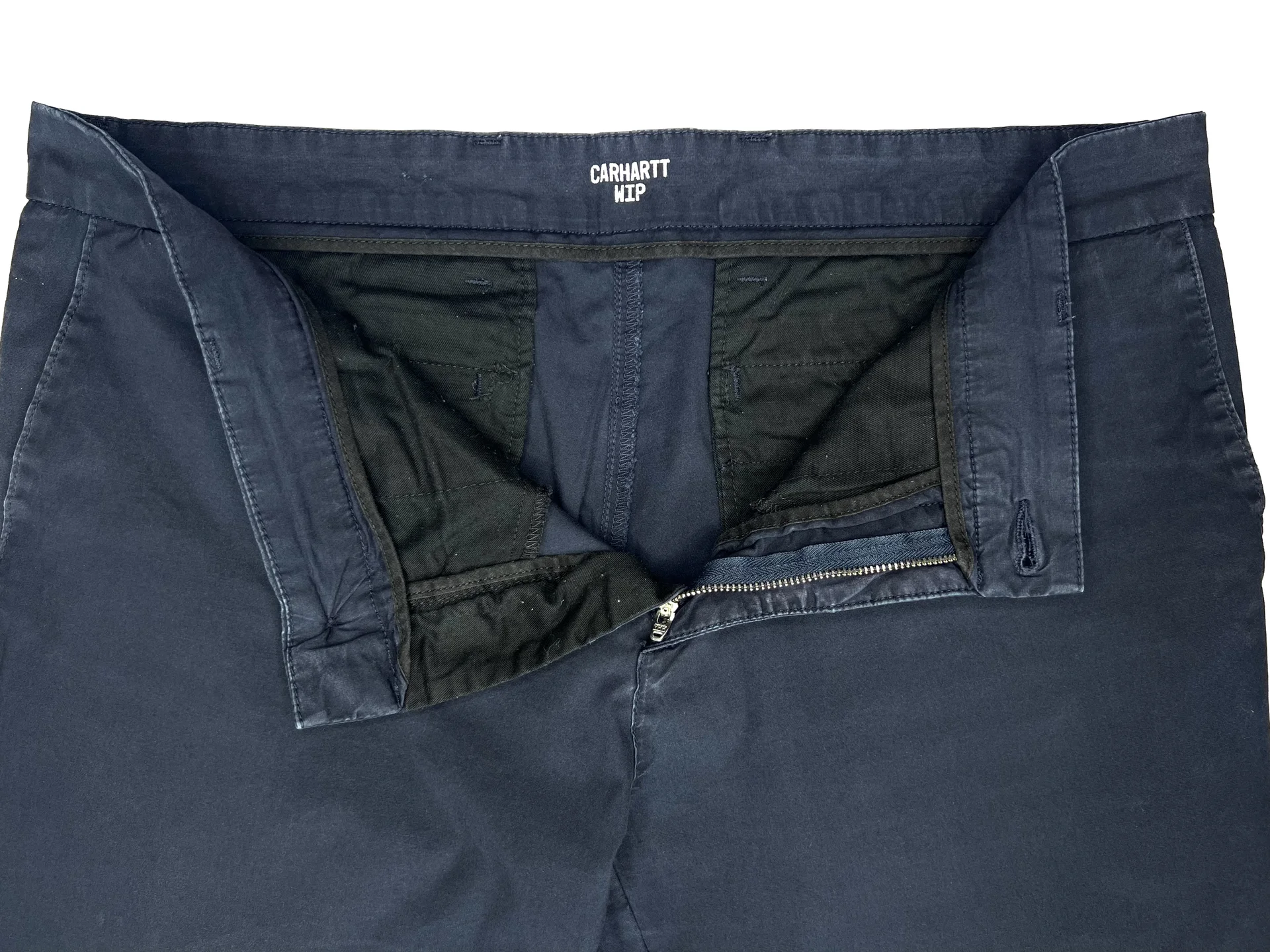 Брюки Carhartt WIP 36/32 синие слаксы - миниатюра 6