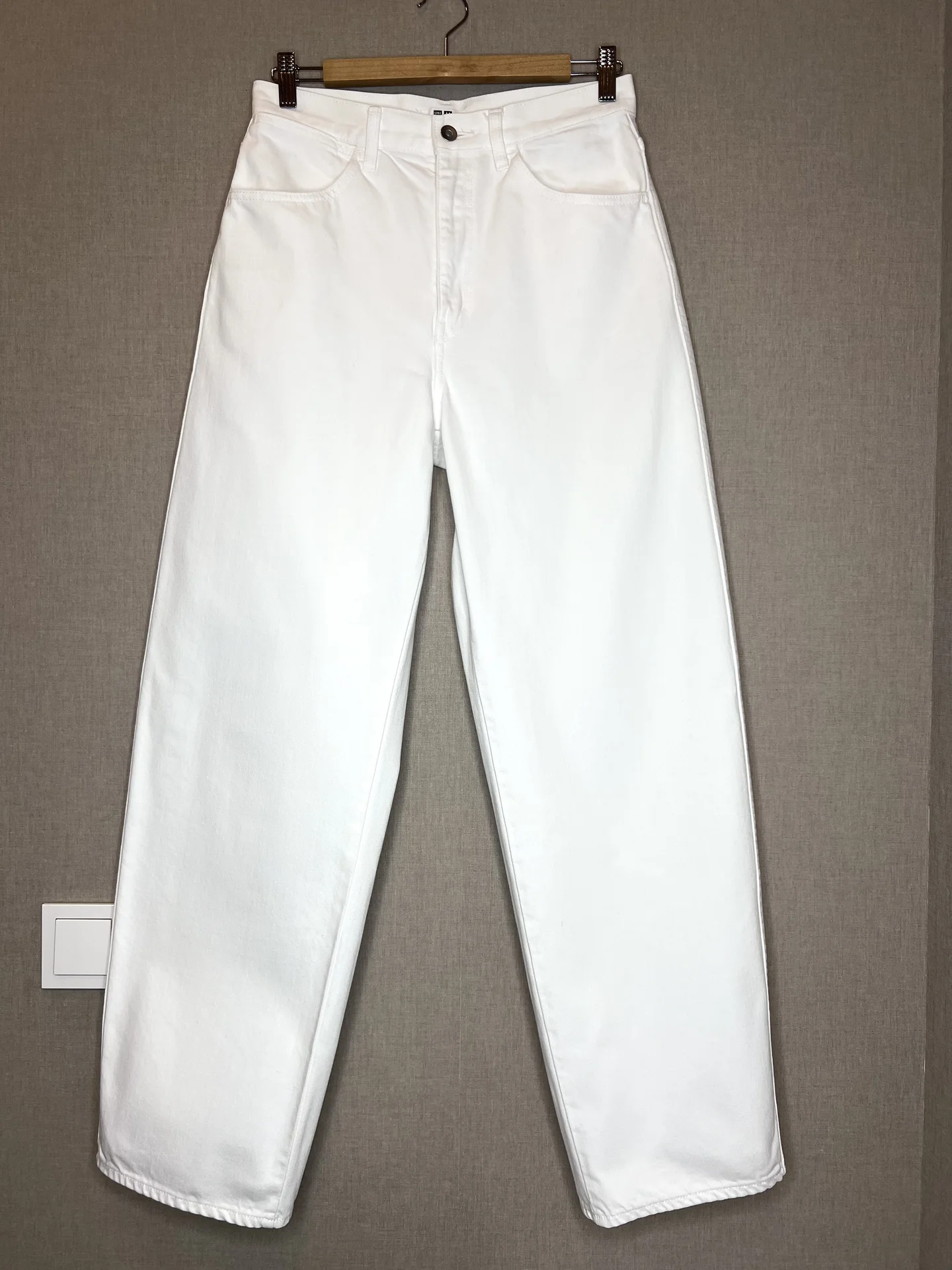 Джинсы Uniqlo U 27 (44) белые женские - миниатюра 3
