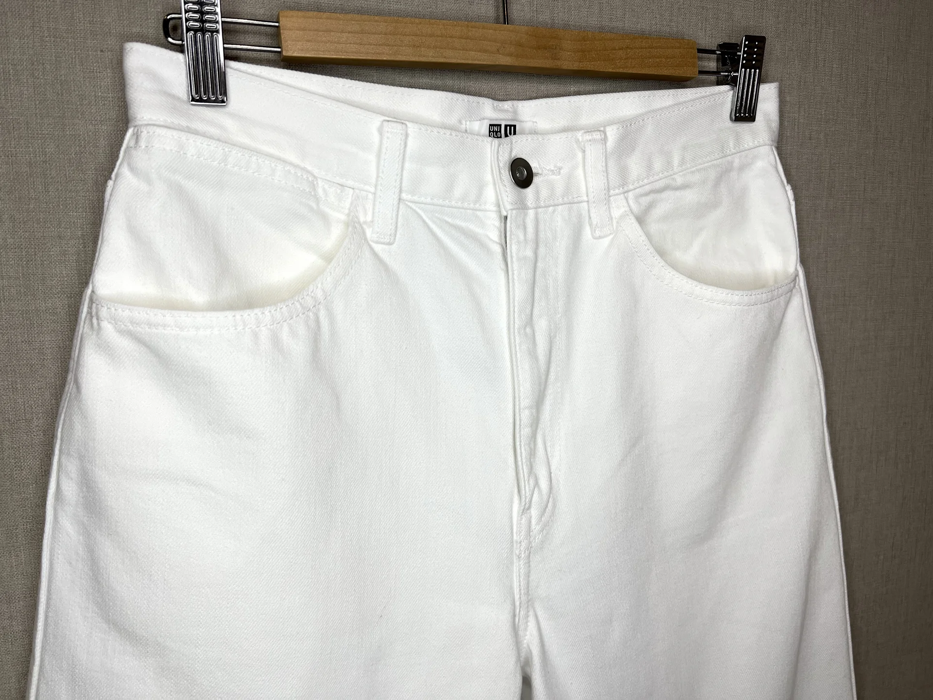 Джинсы Uniqlo U 27 (44) белые женские - миниатюра 4