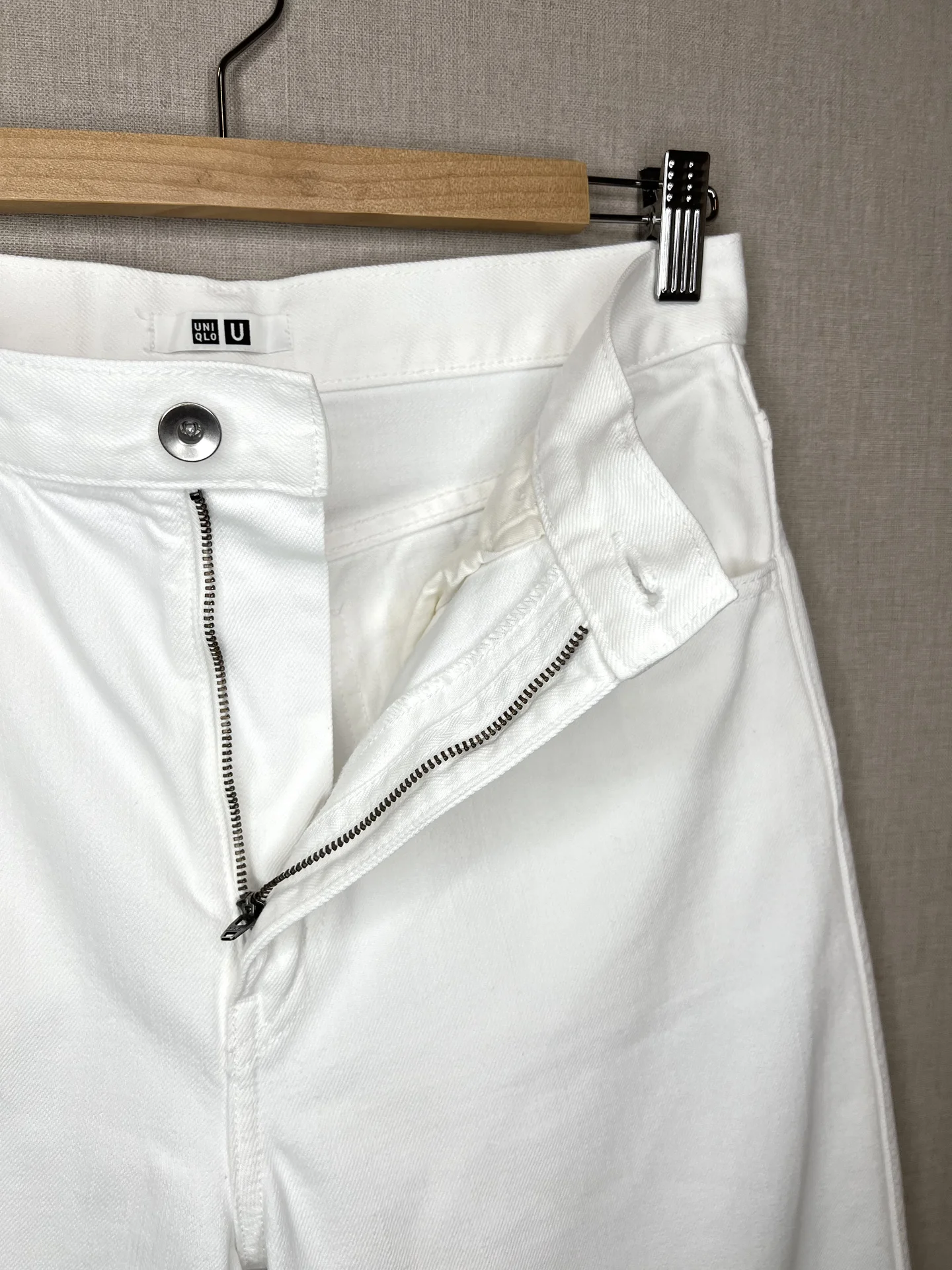 Джинсы Uniqlo U 27 (44) белые женские - миниатюра 6