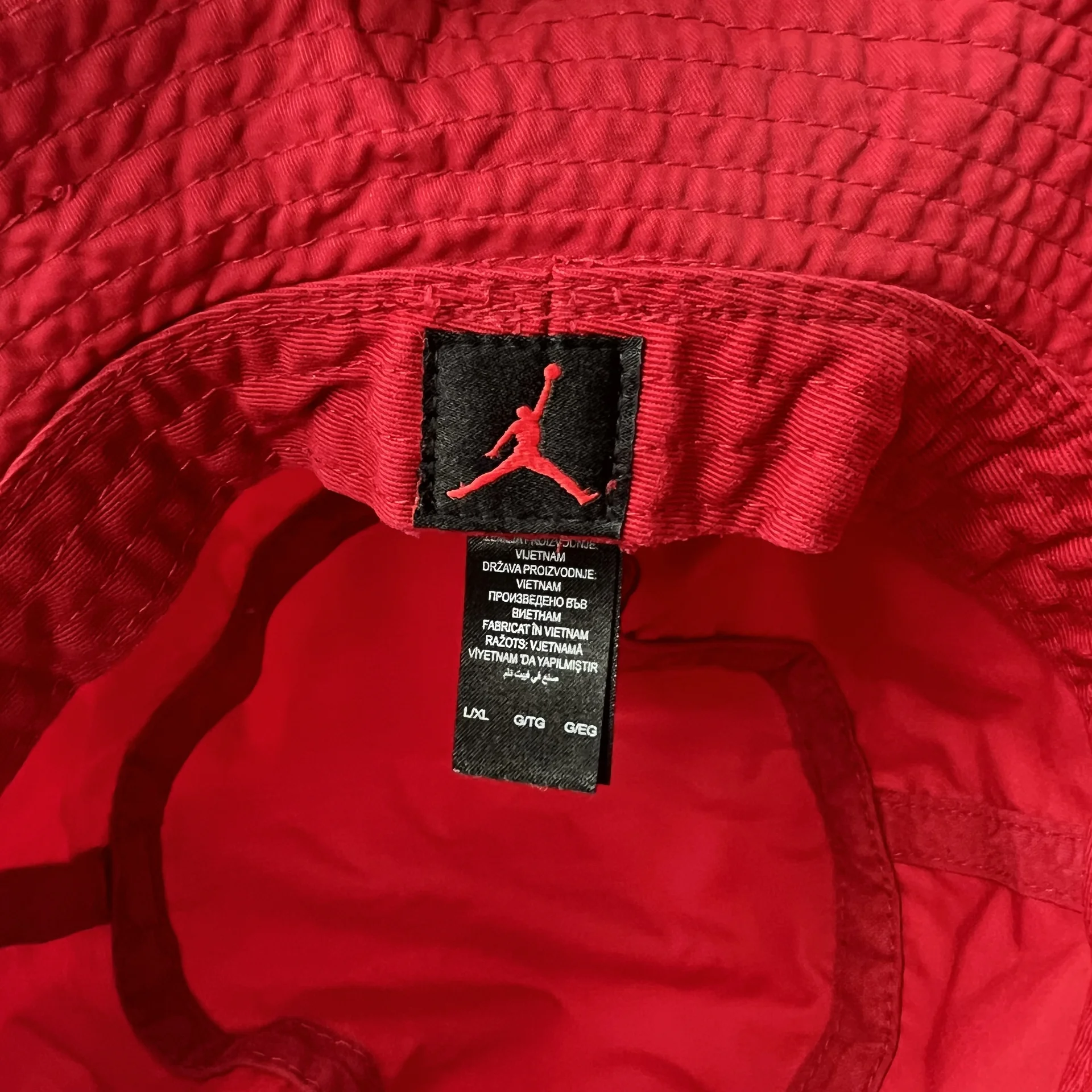 Панама Jordan оригинал 59/61 красная - миниатюра 6