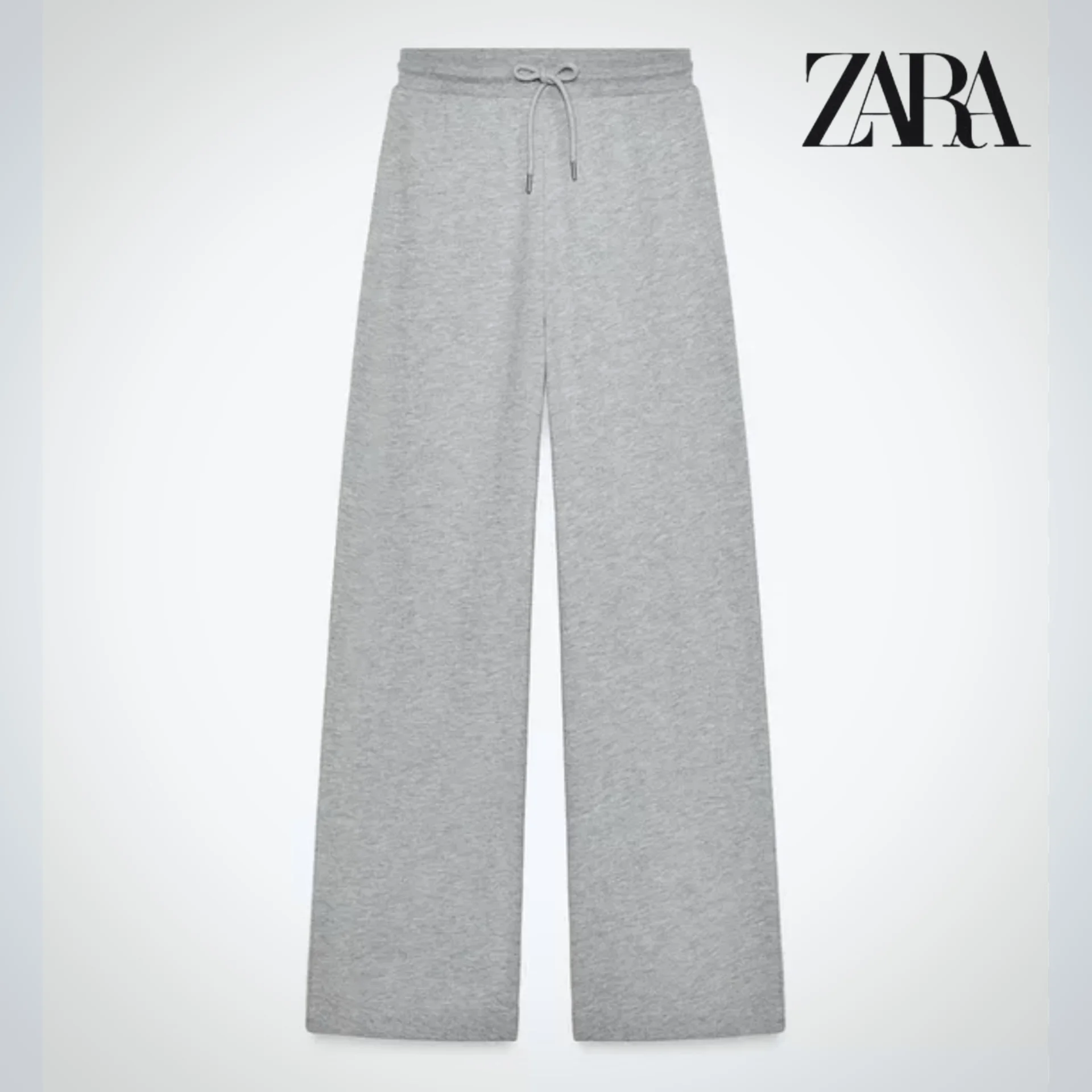 Новые спортивные брюки Zara L широкие серые - изображение 1