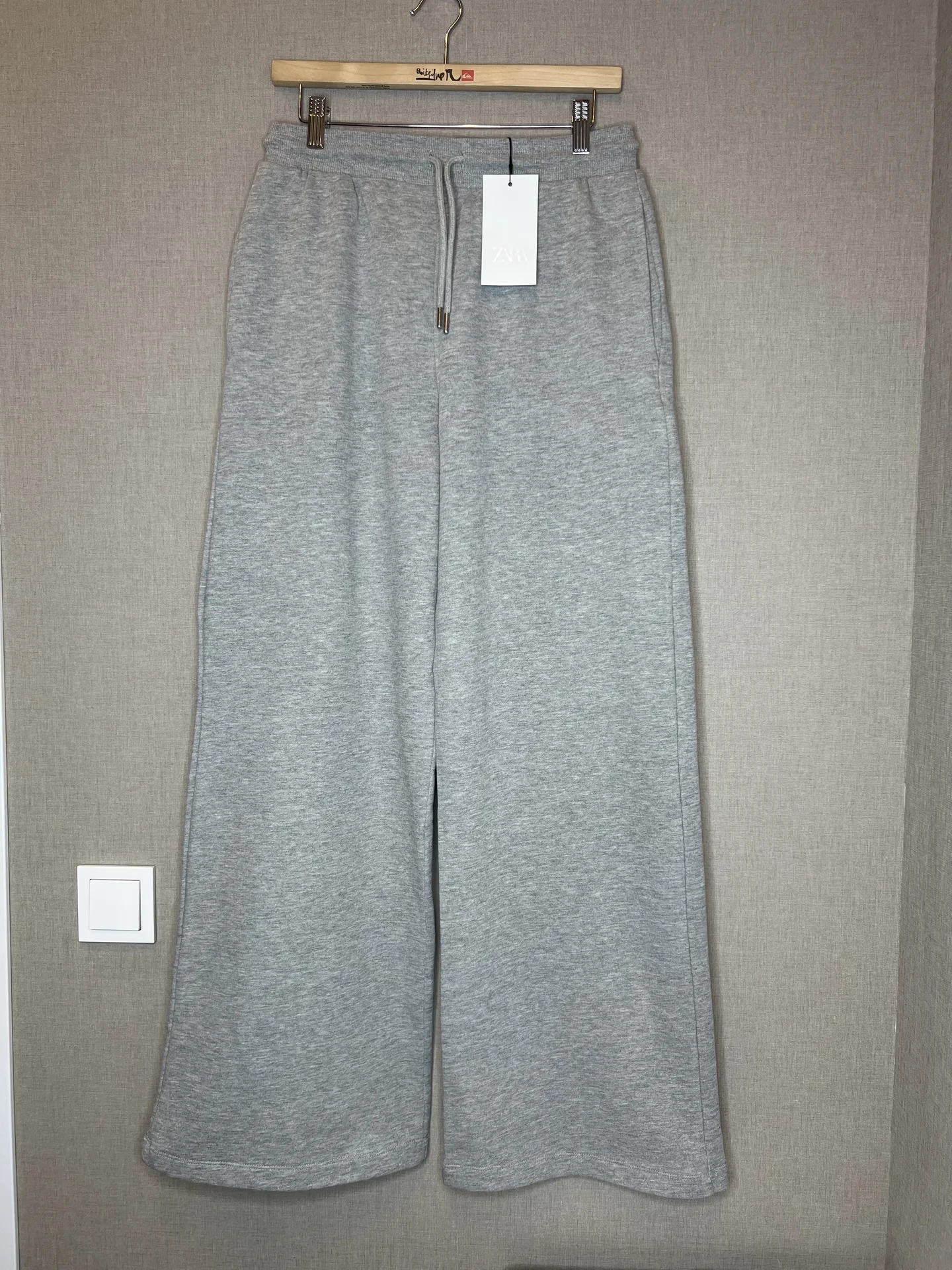 Новые спортивные брюки Zara L широкие серые - миниатюра 2