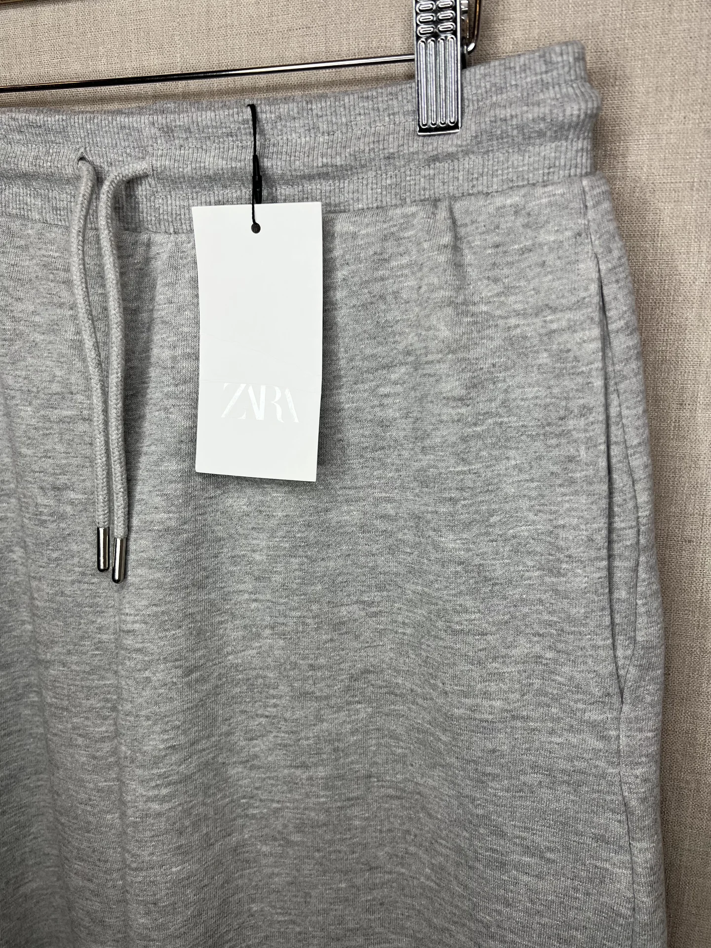 Новые спортивные брюки Zara L широкие серые - миниатюра 3