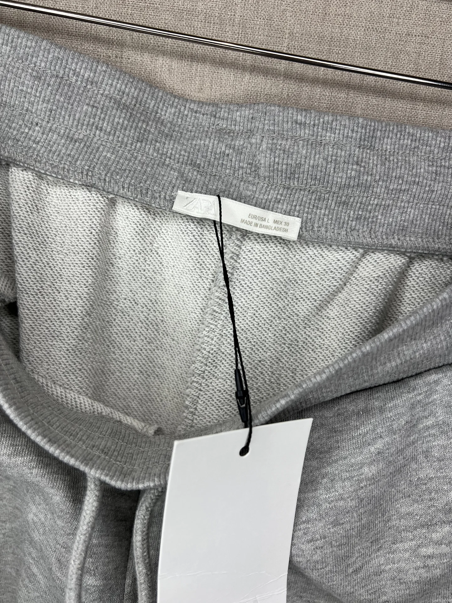 Новые спортивные брюки Zara L широкие серые - миниатюра 5