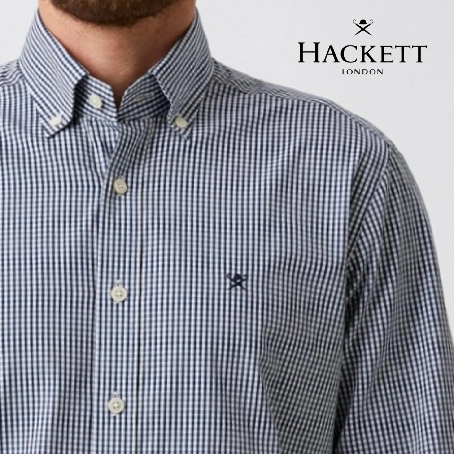 Рубашка Hackett XXL 54/56 оригинал в клетку - изображение 1