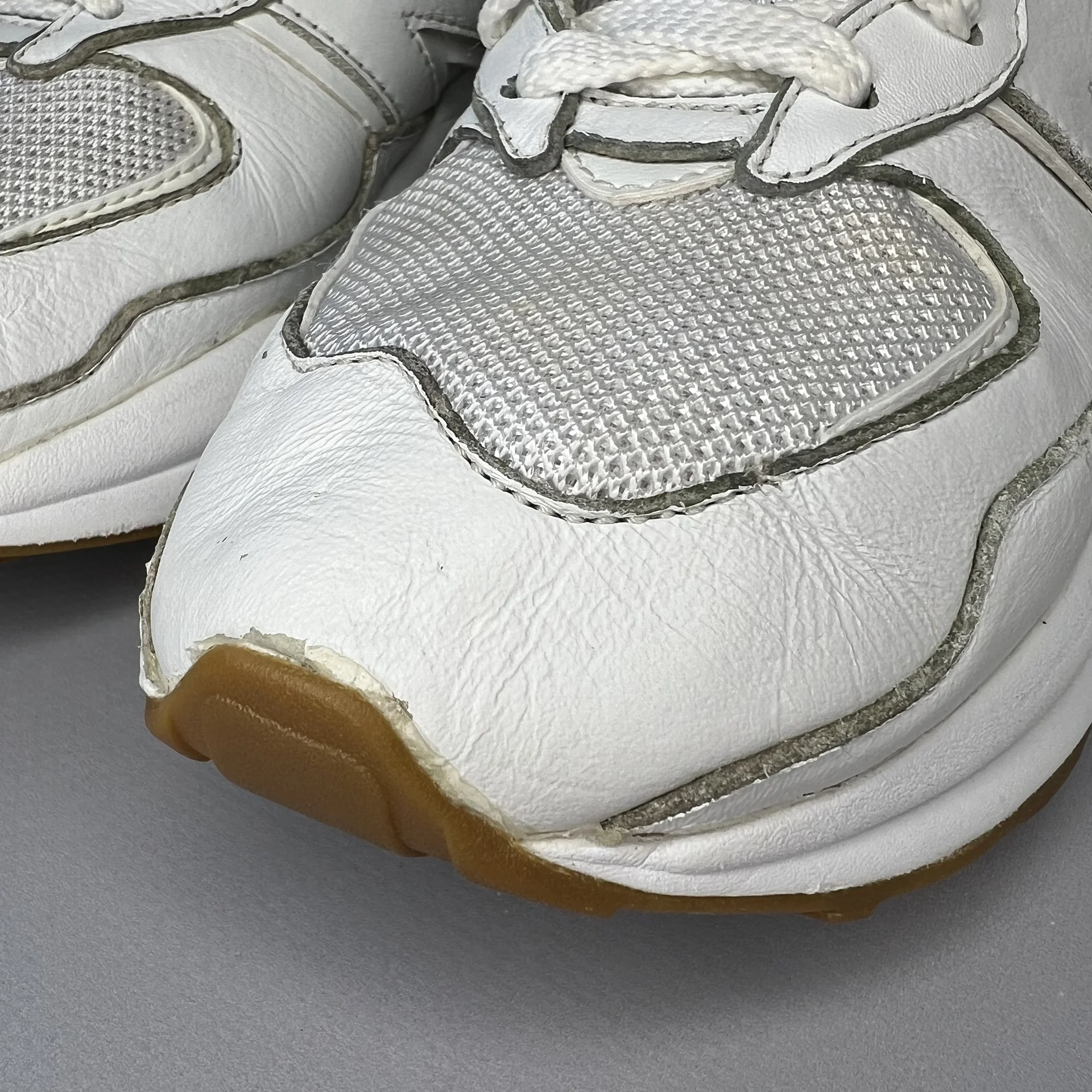 Кроссовки New Balance кожаные белые 38,5 оригинал - миниатюра 6