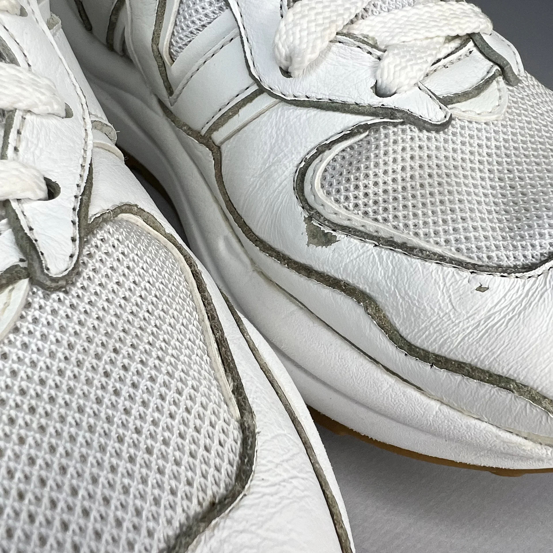 Кроссовки New Balance кожаные белые 38,5 оригинал - миниатюра 7