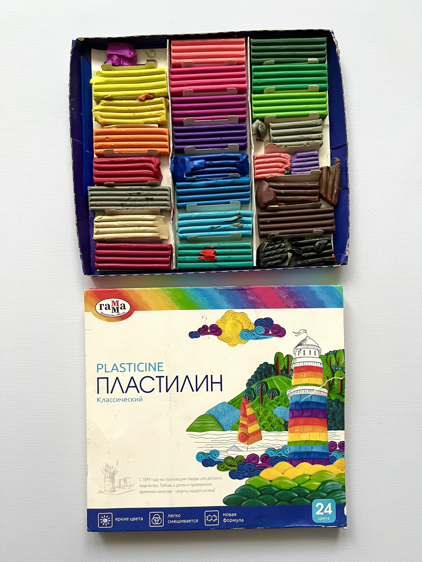 Пластилин цветной мягкий (остатки) - миниатюра 4