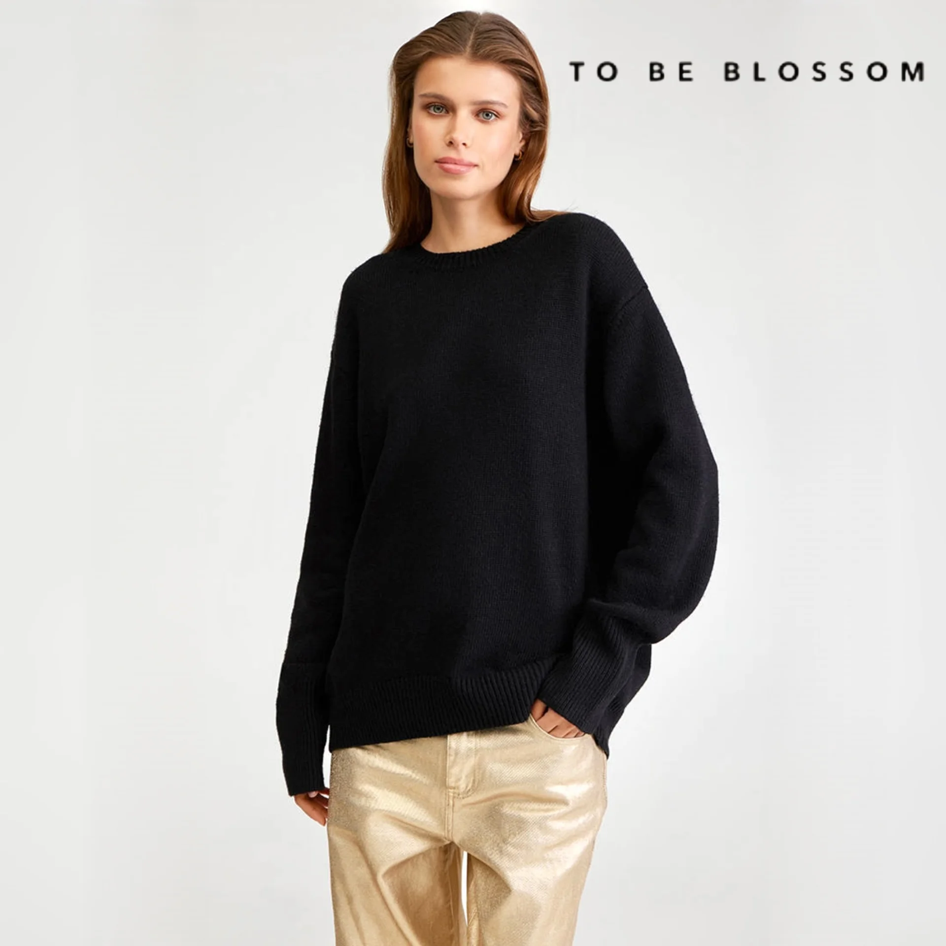 Джемпер To be Blossom L черный женский - изображение 1