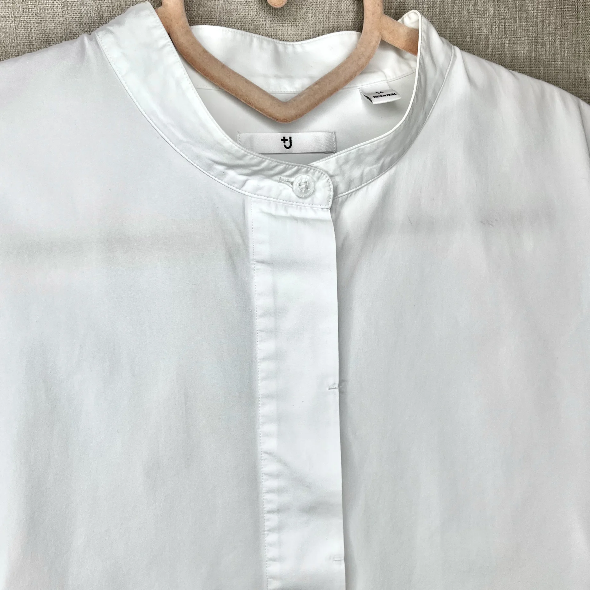 Рубашка +J Uniqlo Jil Sander белая женская - миниатюра 5