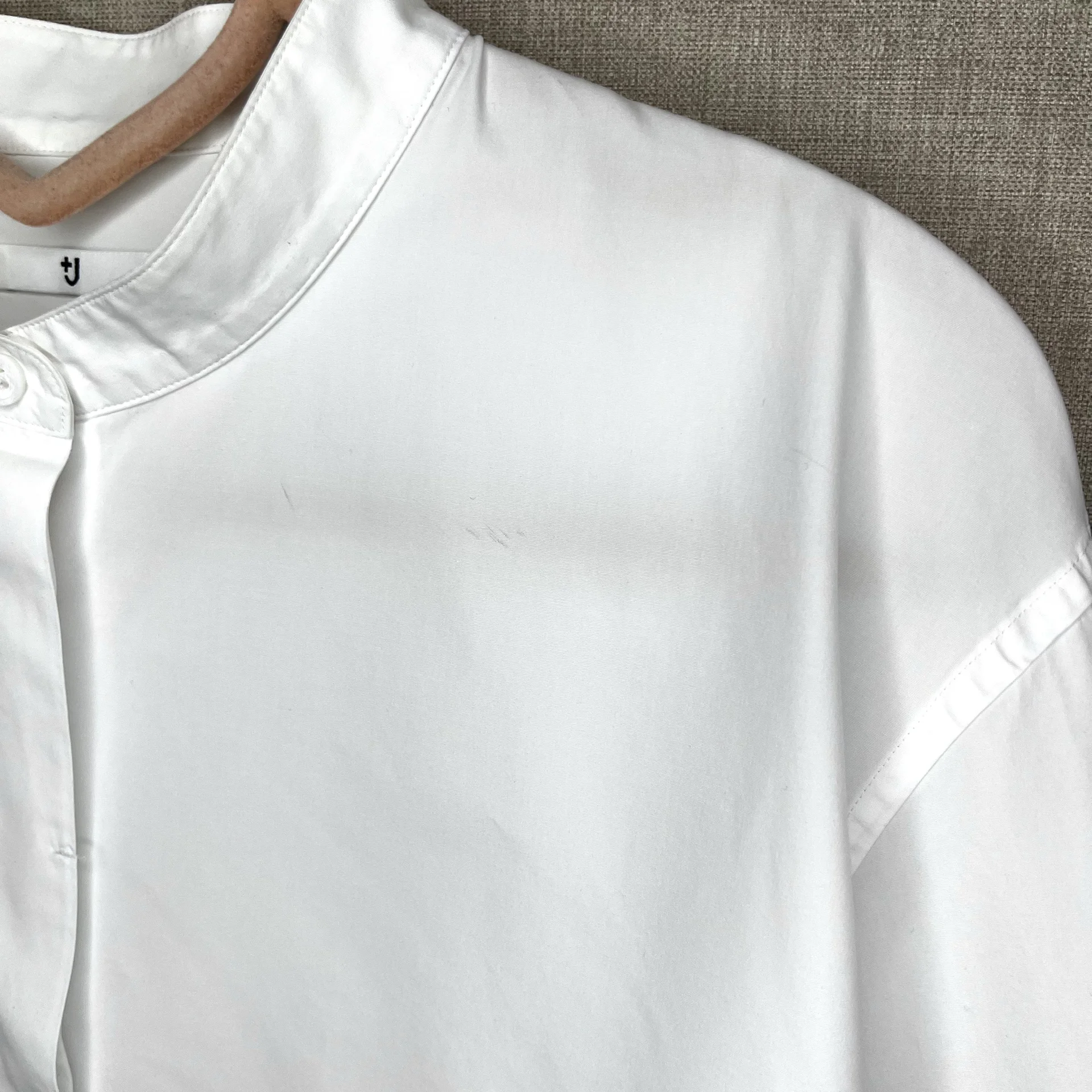 Рубашка +J Uniqlo Jil Sander белая женская - миниатюра 6