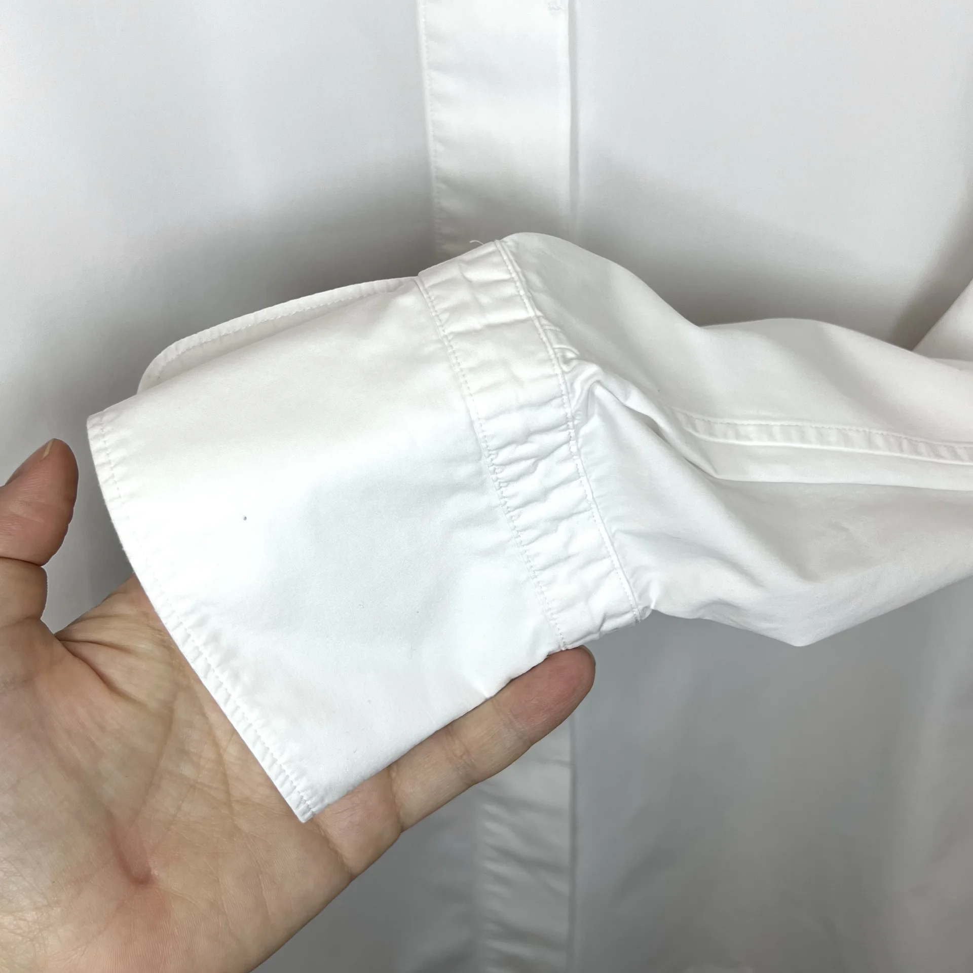 Рубашка +J Uniqlo Jil Sander белая женская - миниатюра 9