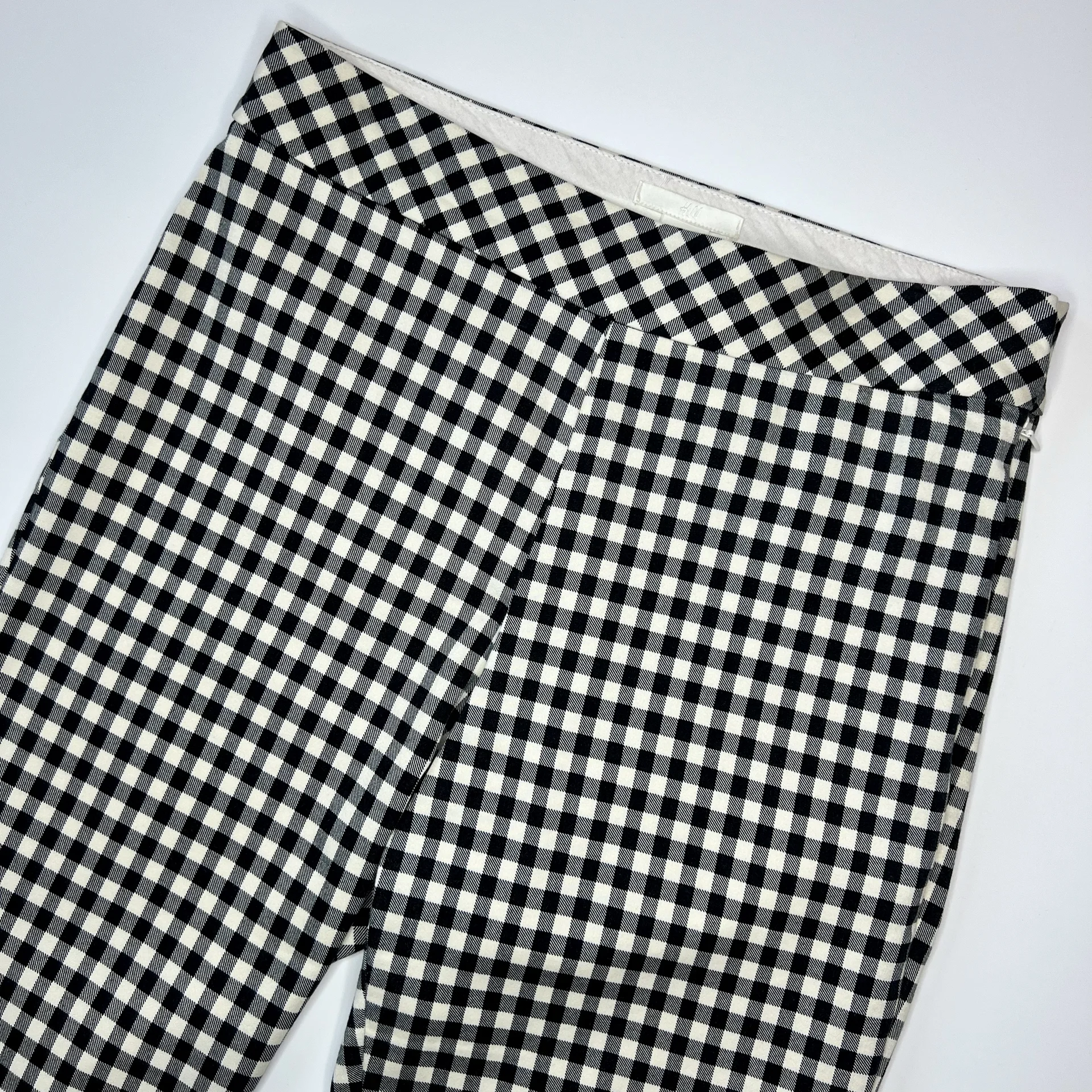 Брюки H&M 38 (M) женские в клетку штаны - миниатюра 3