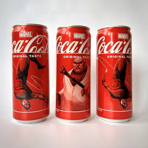 Банка Coca Cola Marvel коллекционная