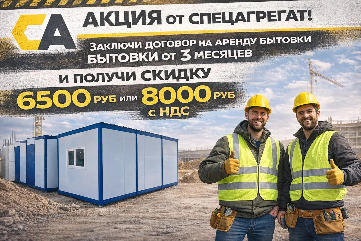 Аренда бытовки/вагончика с НДС - изображение 1