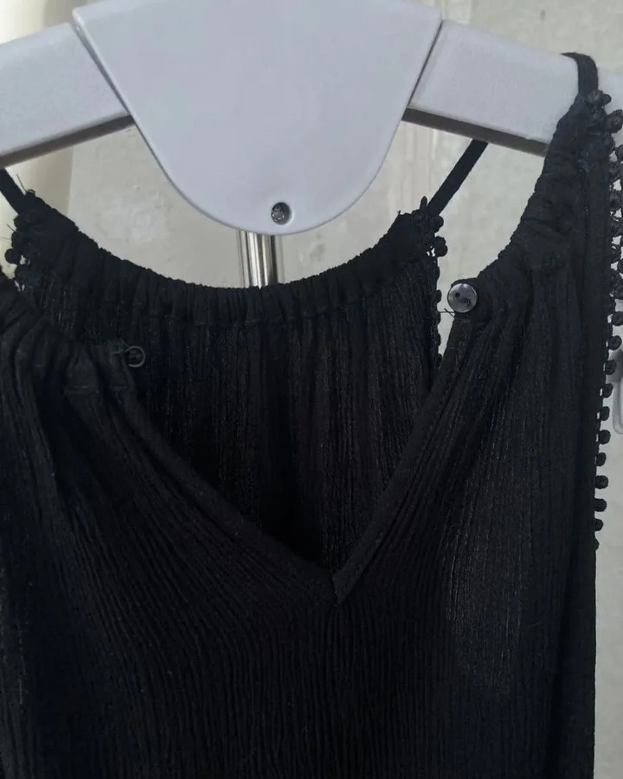 Топ майка hm черная 40 42 44 - миниатюра 6
