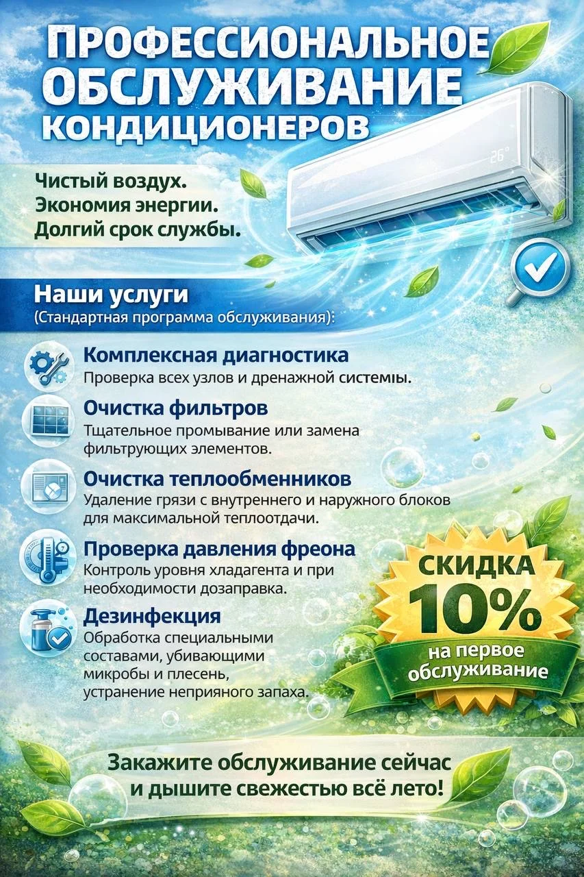 Обслуживание,ремонт и установка кондиционеров - миниатюра 5