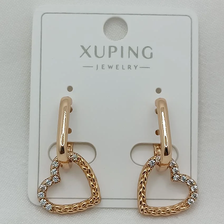 Серьги из медицинского сплава с цирконием от Xupin - изображение 1