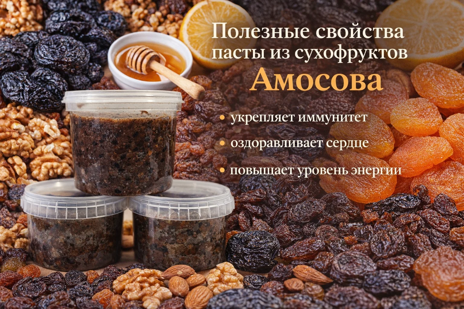 Паста Амосова Витаминная смесь из сухофруктов - миниатюра 4