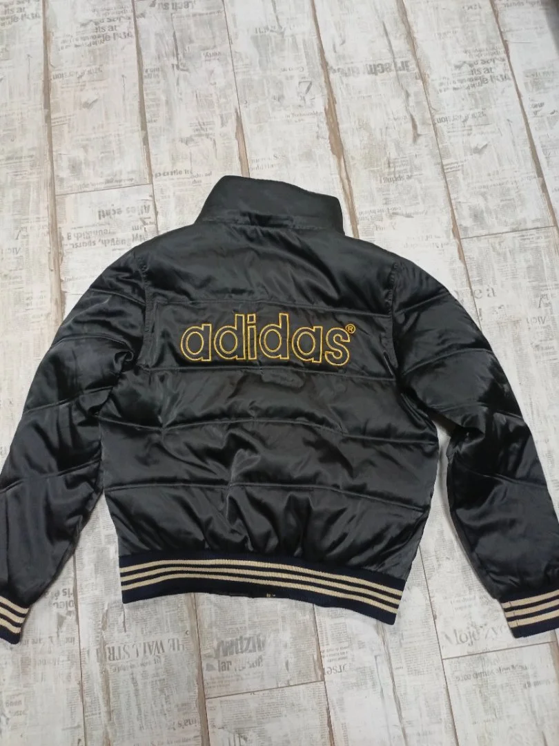 Бомбер Adidas Vintage Black/Gold - миниатюра 2