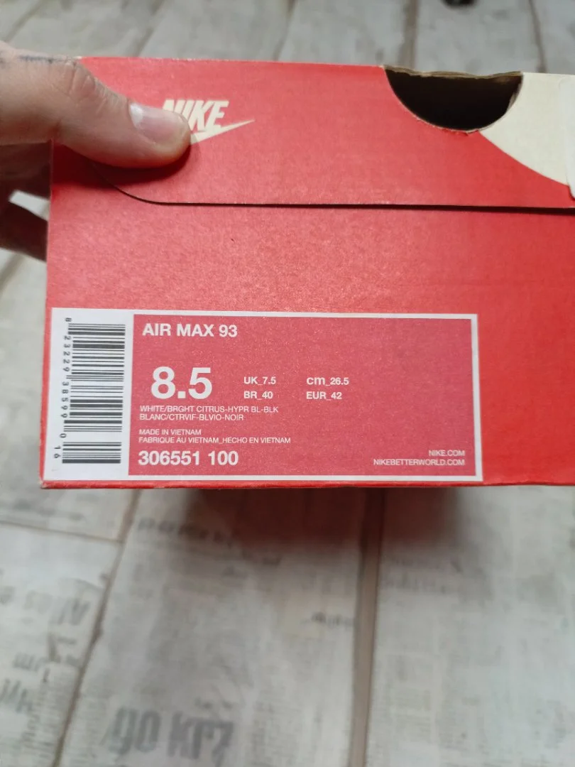 Кроссовки Nike Air Max 93, 2014 - миниатюра 10