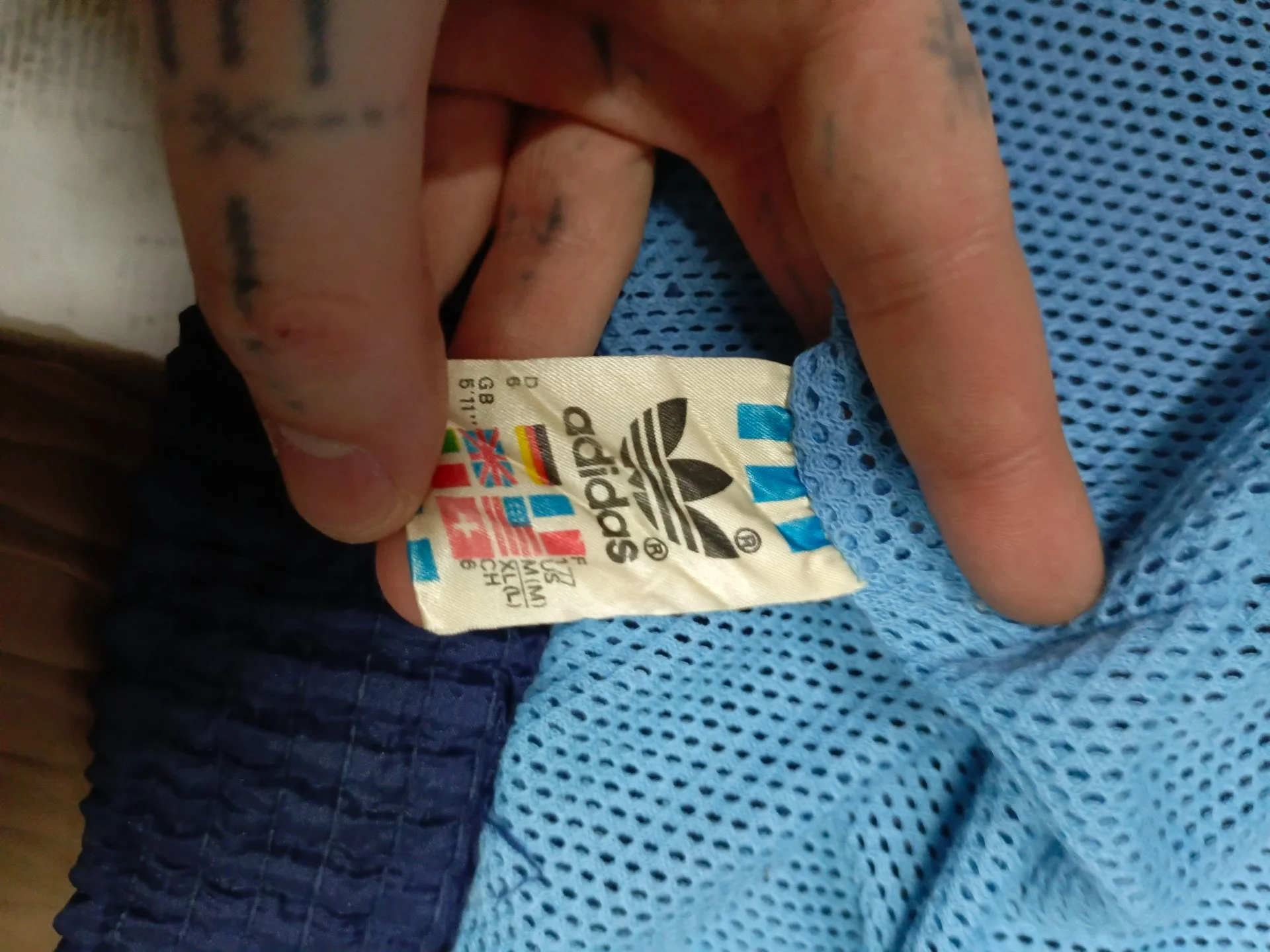 Винтажная ветровка Adidas - миниатюра 4