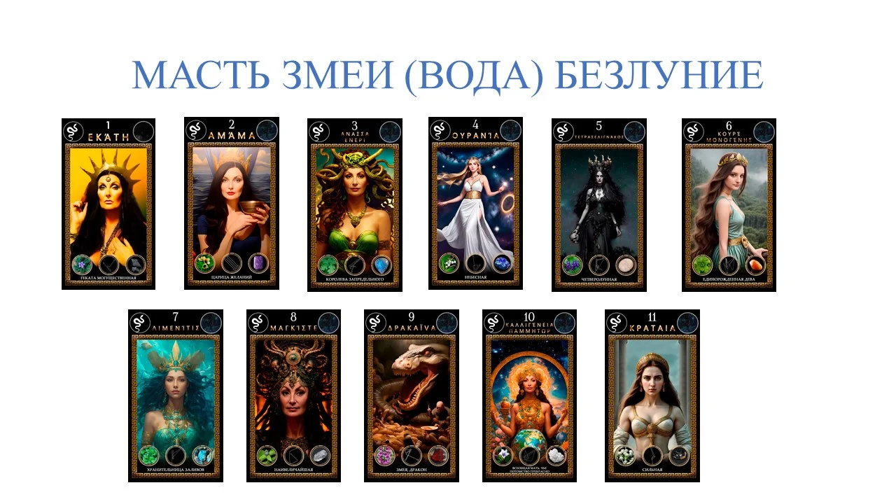 колода карт ОРАКУЛ ГЕКАТЫ 44 ЛИКА СИЛЫ - миниатюра 11