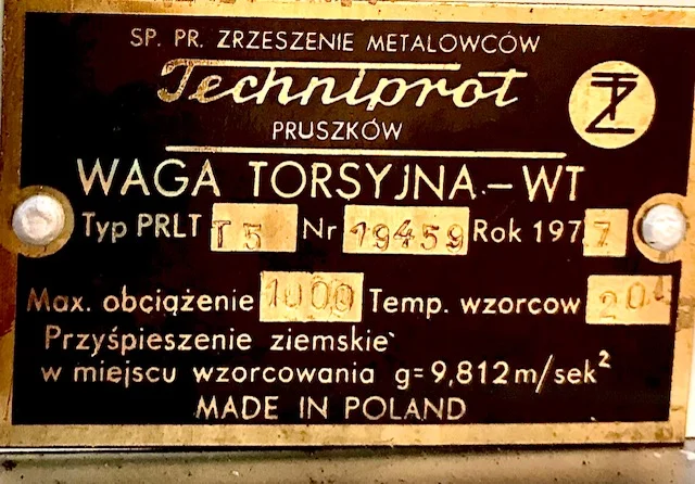 Весы аналитические Techniprot waga torsyjna-wt Typ - миниатюра 5