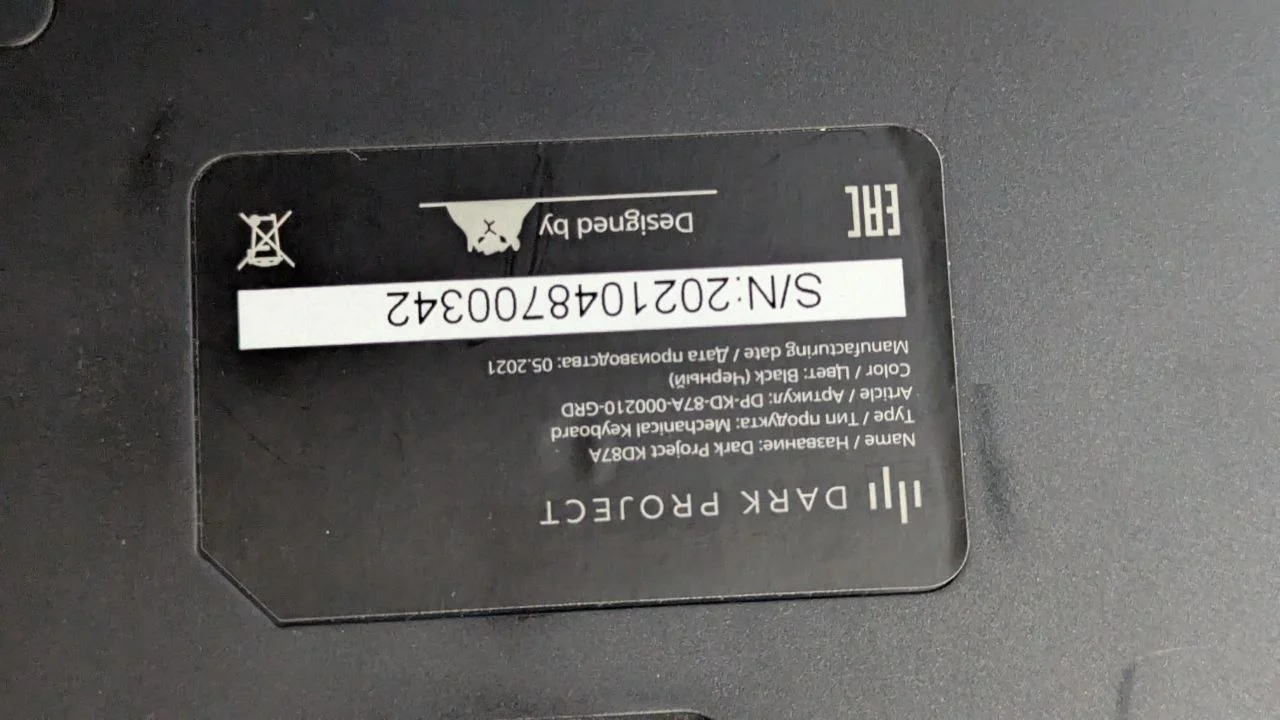 Механическая клавиатура Dark project kd87a - миниатюра 3