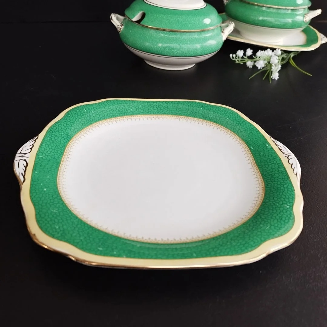 Тарелка десертная антик Old English Grosvenor - миниатюра 2