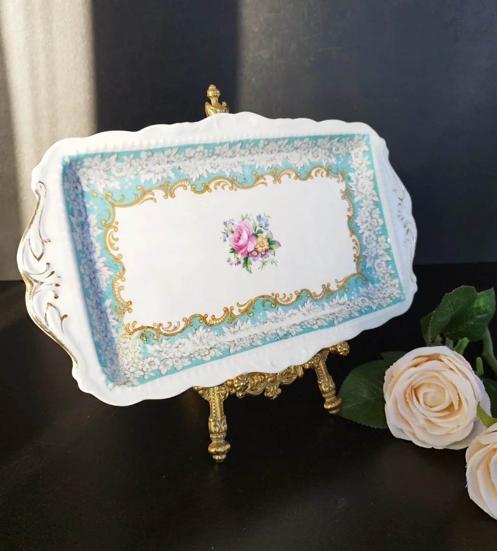 Блюдо д/рулетов Royal Albert "Enchantment" винтаж - миниатюра 2