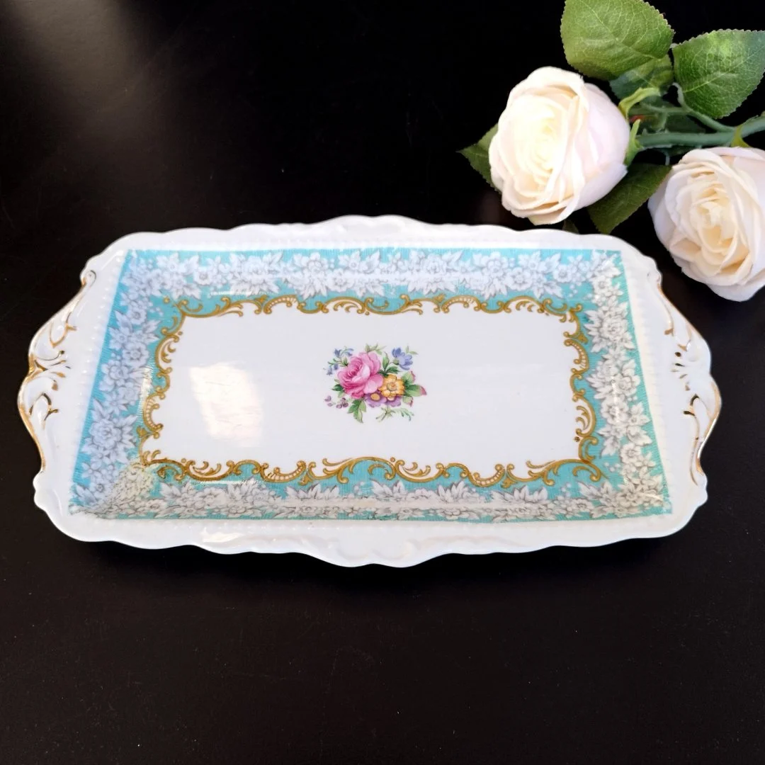 Блюдо д/рулетов Royal Albert "Enchantment" винтаж - миниатюра 3