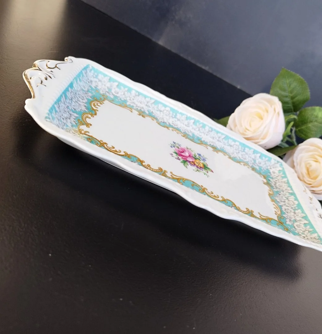 Блюдо д/рулетов Royal Albert "Enchantment" винтаж - миниатюра 4
