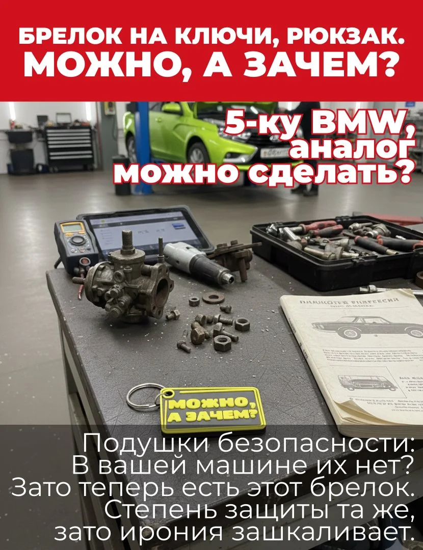 Брелок на ключи, рюкзак, мем, Можно, а зачем? - миниатюра 2