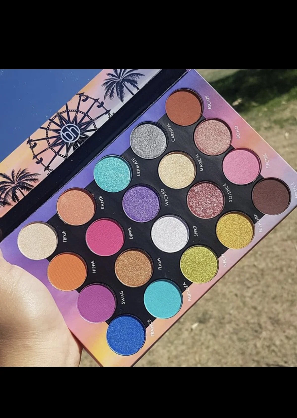 палетка теней bh cosmetics weekend festival palett
