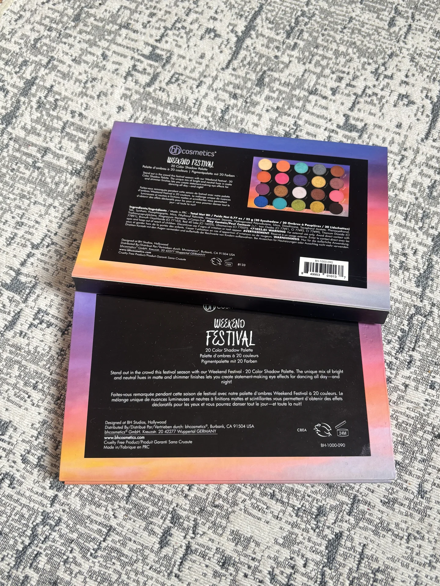палетка теней bh cosmetics weekend festival palett - миниатюра 7