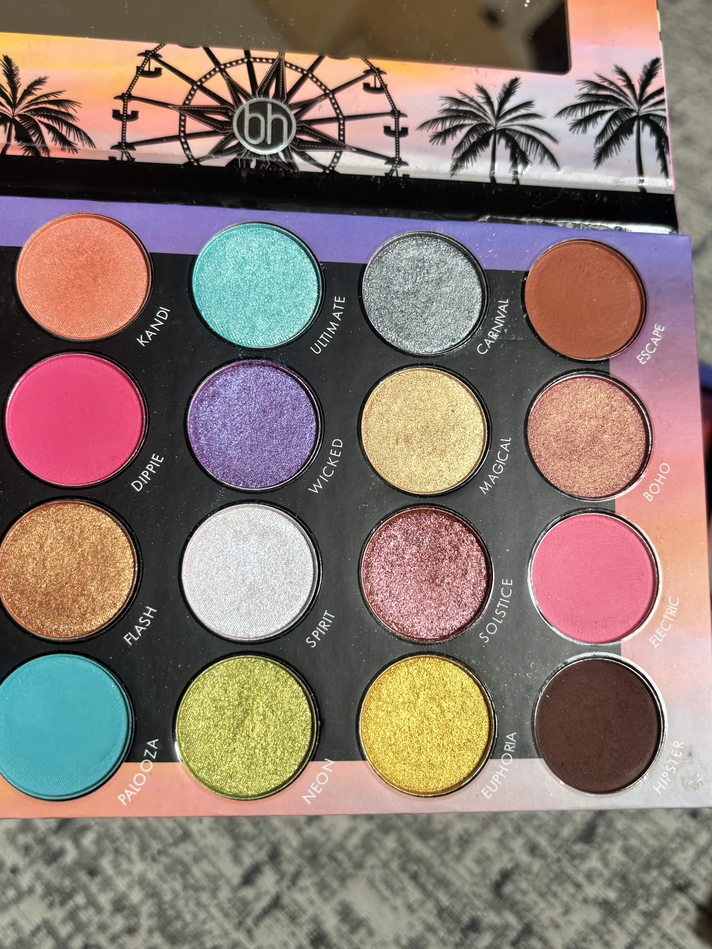 палетка теней bh cosmetics weekend festival palett - миниатюра 10